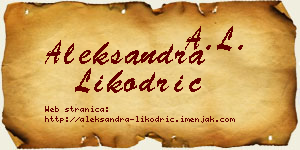 Aleksandra Likodrić vizit kartica